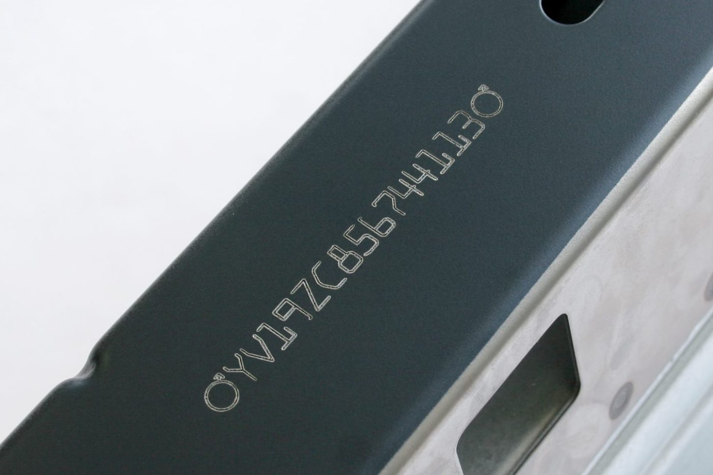 Example Laser VIN mark